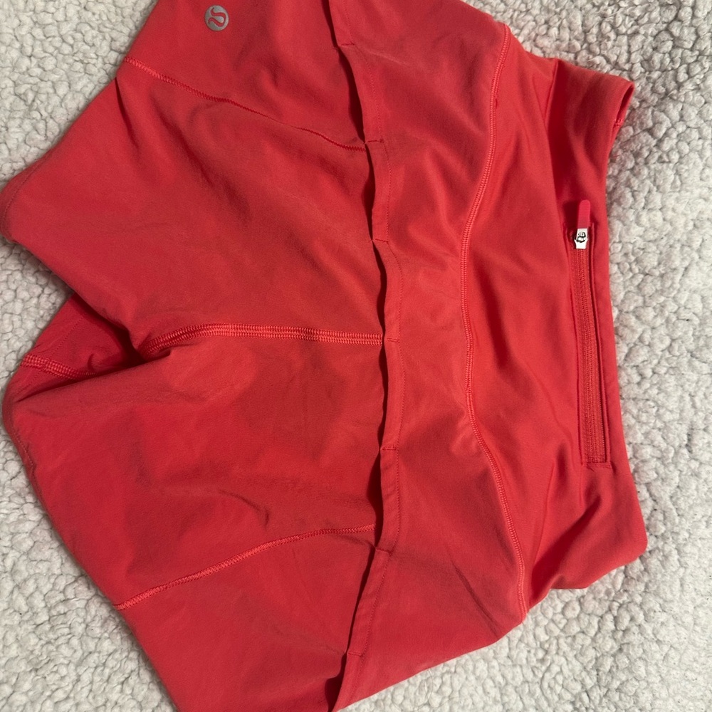 Speed Up Mid-Rise Lined Short 4" (carnation red) size 0
